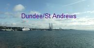 notre bateau � quai dans le port de Dundee, toujours en Ecosse. On aper�oit des constructions de plateforme p�troli�re et d'�oliennes off-shore
