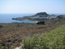 Lindos, au sud-est de Rhodes, domin�e par sa citadelle 