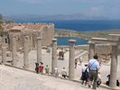 Lindos cit� antique, c�tes turques en vue